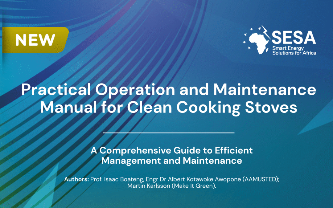 New publication: Practical operation and maintenance manual for clean cooking stoves